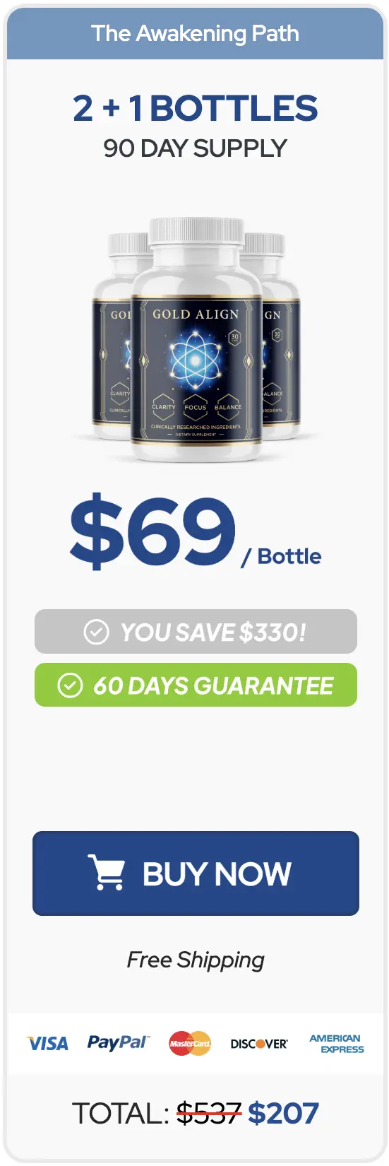 Gold Align order three bottles